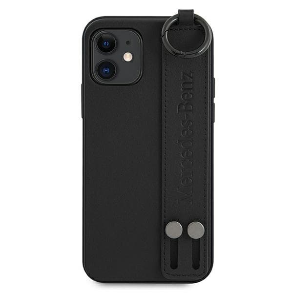 Mercedes MEHCP12SLSSBK iPhone 12 mini 5.4 sort/sort hårdt cover Strap Line