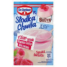 DR. OETKER SMÅ PANNA COTTA HINDBÆRPUDDING 43 g