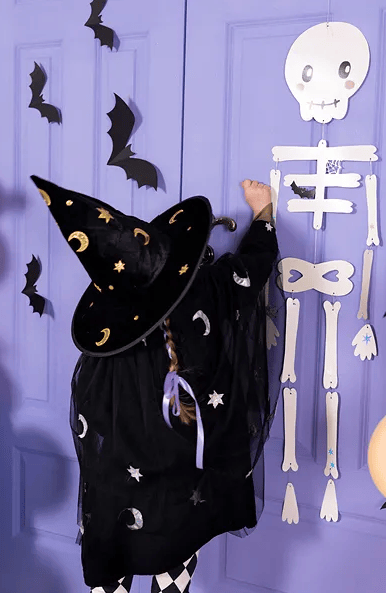 Halloweenpappersdekoration FLADDERMÖS 6 st.