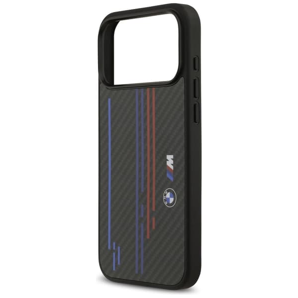 BMW M Kevlar-linjer og logo MagSafe-cover til iPhone 17 Pro Max - Sort