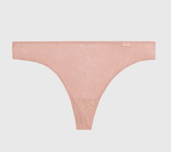 Calvin Klein dam beige stringtrosor XS