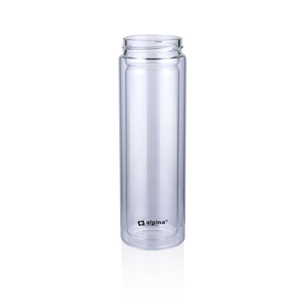 Alpina - Dubbelväggig termosflaska i glas 450 ml