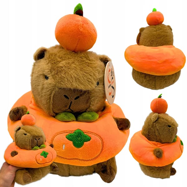 Kapibara pehmolelu appelsiini 25 cm