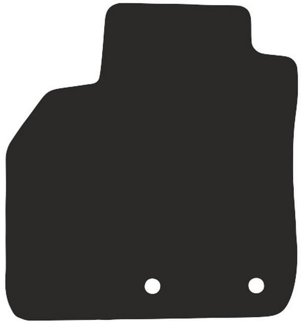 polyamid førermåtte til: Renault Scenic II minivan 2003-2009 gummibelagt førermåtte
