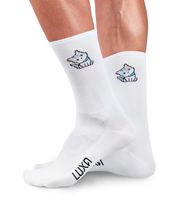 Emoji Cat Cykelstrumpor S/M: 36 - 41