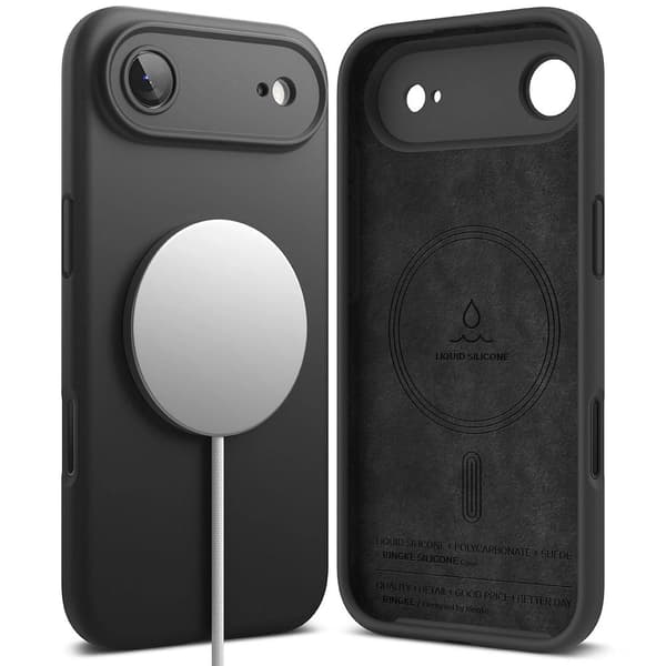 Ringke Silikone Magnetisk MagSafe Etui til iPhone 17 Air - Sort