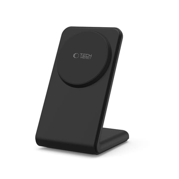 TECH-PROTECT QI15W-A38 MAGNETISK MAGSAFE TRÅDLØS OPLADDER SORT