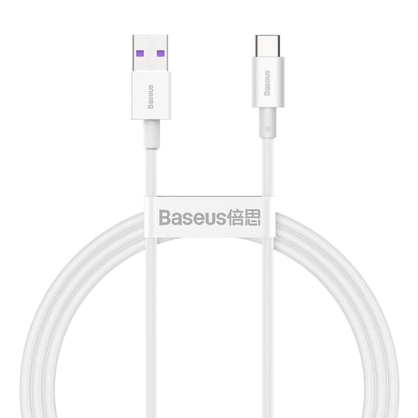 Baseus Superior Series USB til USB-C kabel, 66W, 1m (hvid)