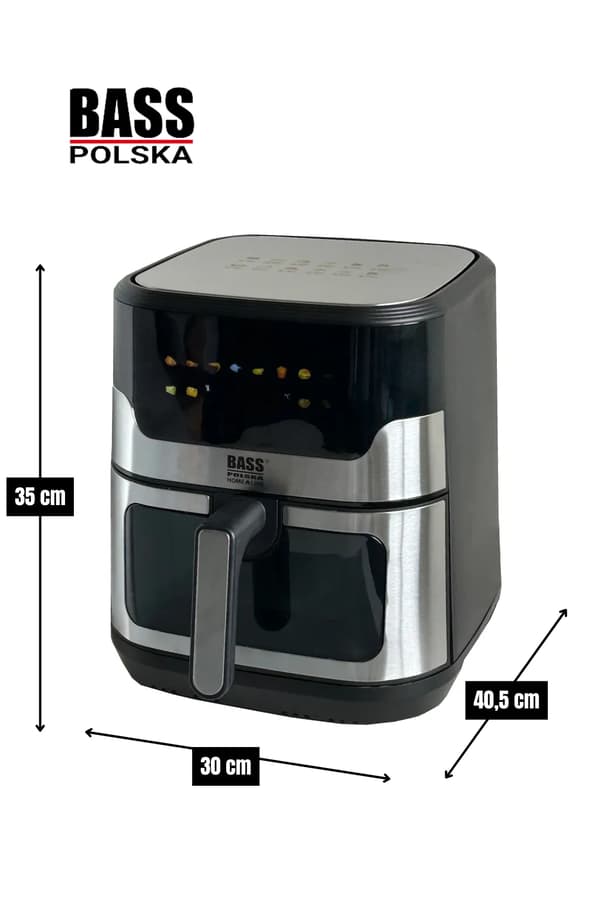 Öljytön fryeri ikkunalla 9 l