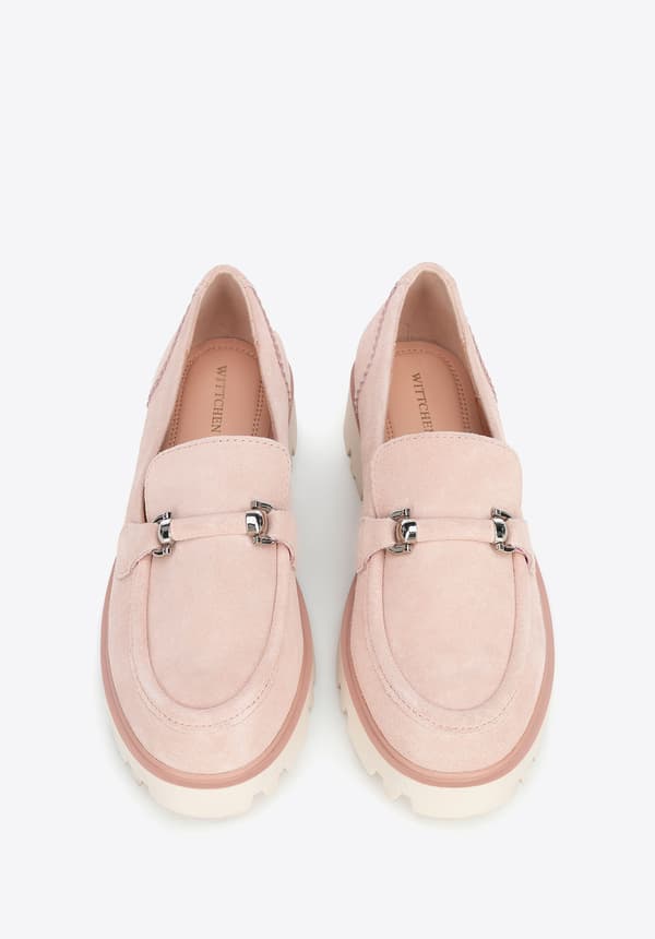 Wittchen Dames Ruskind Loafers med spænde Pink
