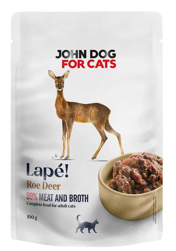 John Dog för katter | Lape | Monoprotein våtfoder för katter - Sarna 100g