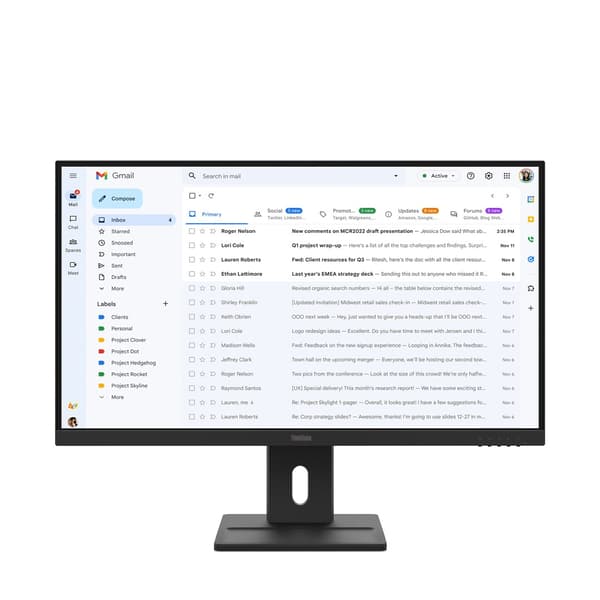 Lenovo ThinkVision E27-40 27" -näyttö, HDMI, DP, VGA