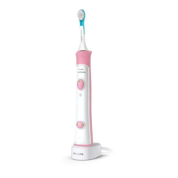Philips Sonicare HX6352/42 lapsille – Vaaleanpunainen Sonic-hammasharja Bluetoothilla