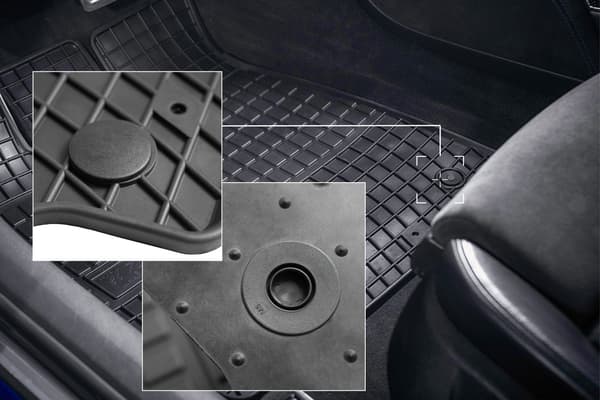Gummimåtter til Mercedes GLE W292 SUV (2015-2019) - sorte, tilpasset