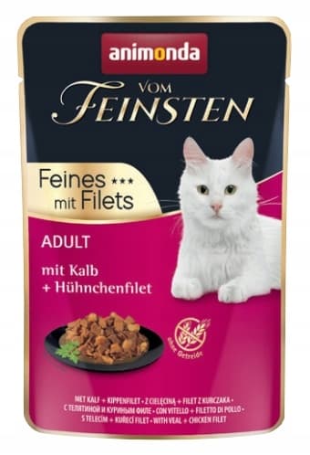 Animonda vådfoder med kalvekød til katte 30x85g