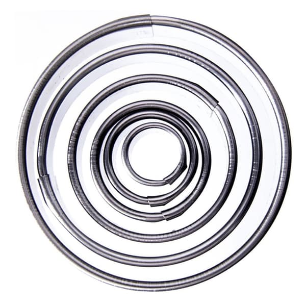 stålkakform cirkel 1,3-5,2 cm 5 st