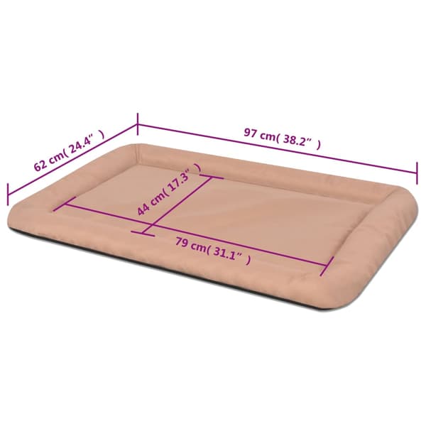 vidaXL hundeseng, størrelse XXL, beige