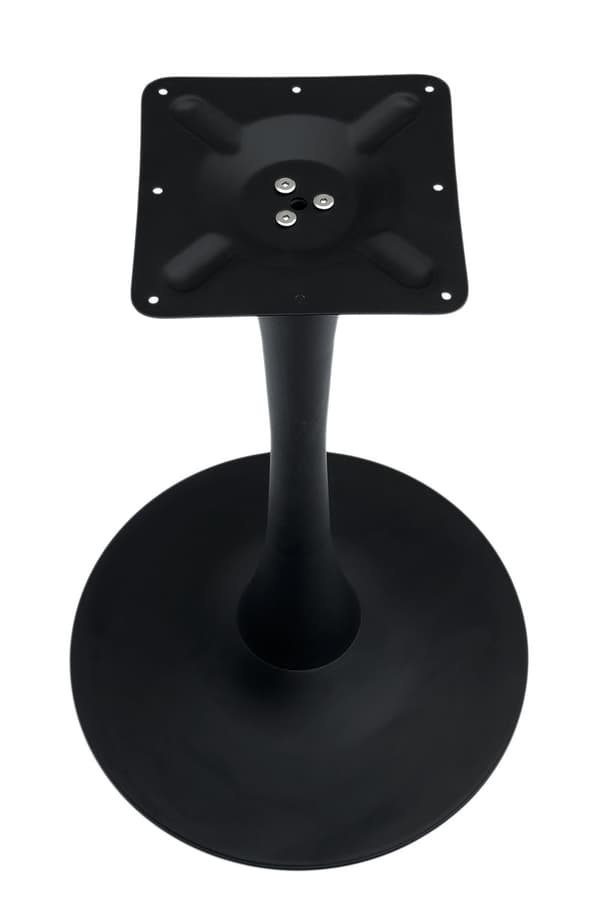 Pedestal bas bord ben svart rund ARP755