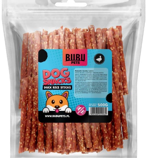 Bubu Pets | Hundegodbidder 500g - And og rispinde 500g