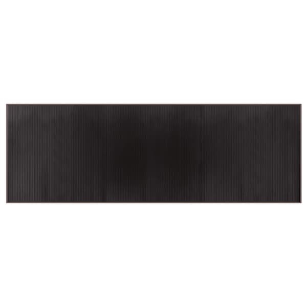 vidaXL Rektangulär matta, mörkbrun, 100x300 cm, bambu