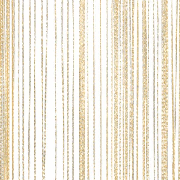 vidaXL Snörgardiner, 2-pack, 100 x 250 cm, krämfärgad