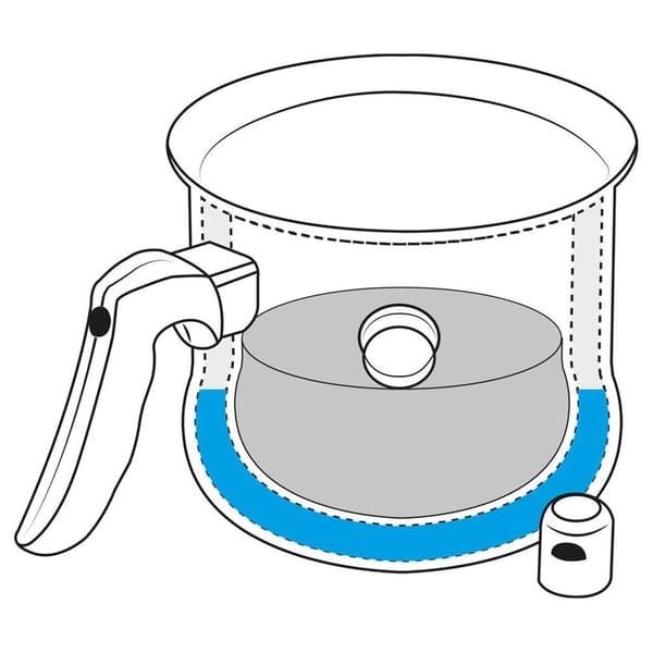 Stålgryta för mjölk 2,5 l