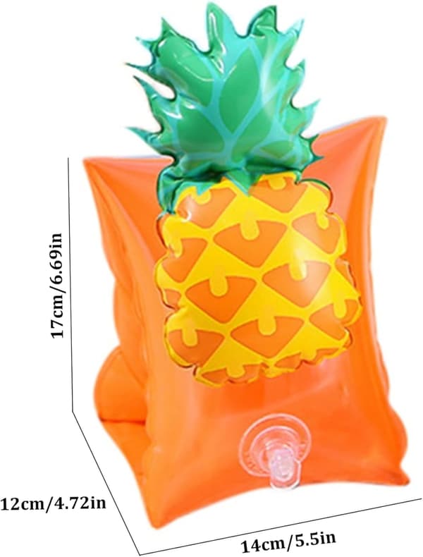 BADMÄRKOR FÖR BARN, BARN, ANANAS, ORANGE, 3-6L