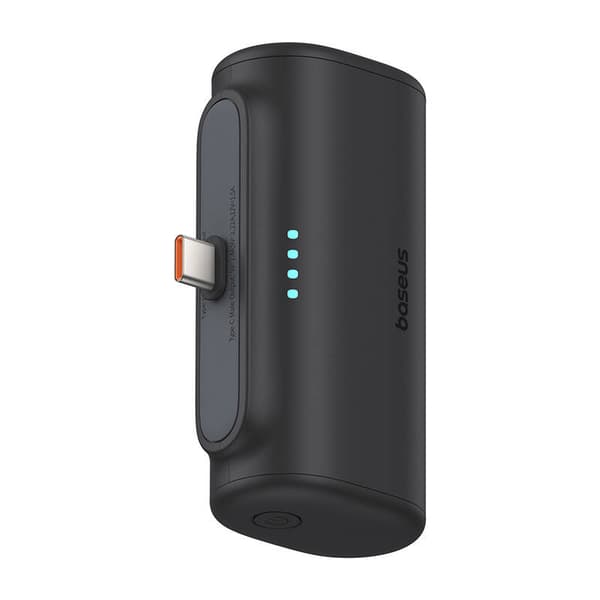Baseus Compact Power Bank 5000mAh, 20W, USB-C (musta)