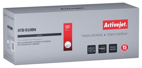 Activejet-toner til Brother TN-910BK ny ATB-910BN