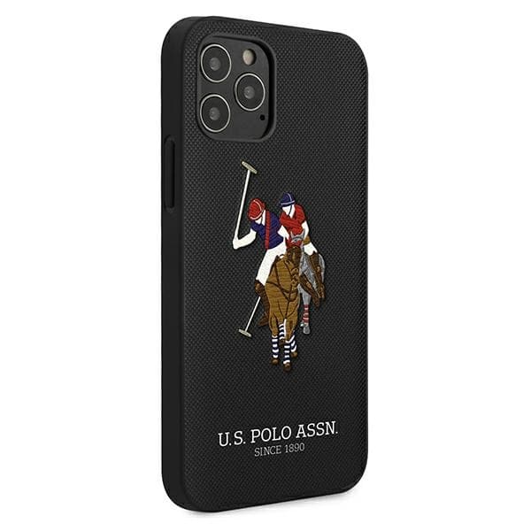 US Polo USHCP12MPUGFLBK iPhone 12/12 Pro6.1 sort/sort Polo Broderi Kollektion