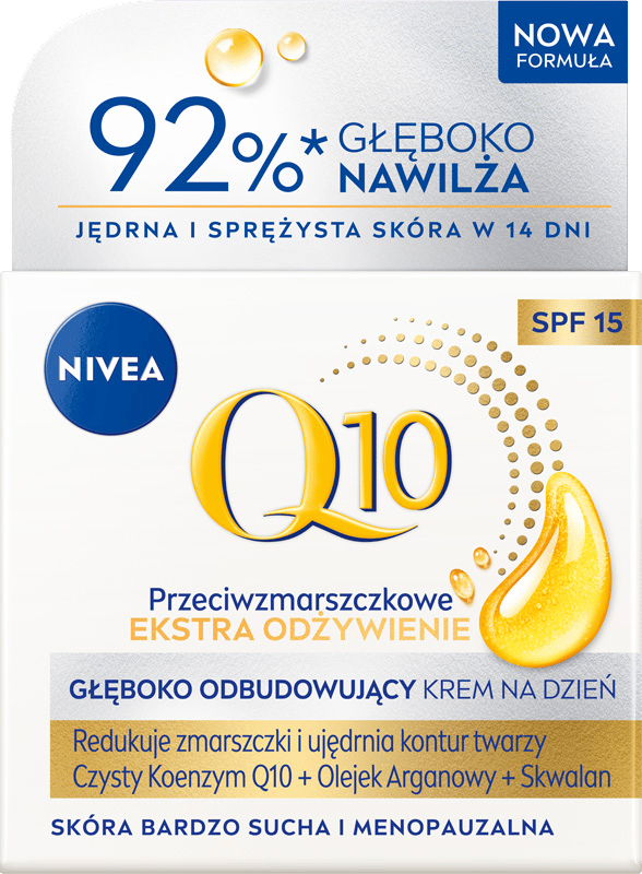 NIVEA Q10 POWER ansiktskräm mot rynkor och extra-närande dagkräm 50 ml