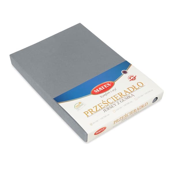Jersey Dra-på-lakan 90/100x190/200 PREMIUM Mörkgrå