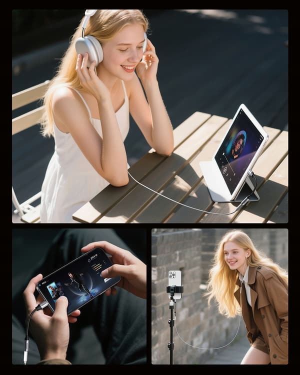 INNOSTYLE USB-C MINI JACK 3.5 ADAPTER AUX-KABEL TIL SAMSUNG DAC