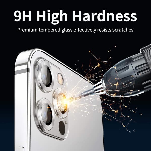 3x 9H hærdet glaskamera til iPhone 12 Pro