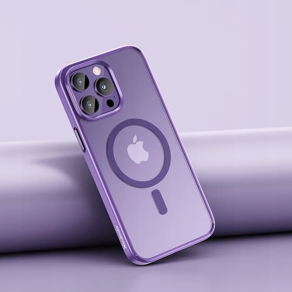 MCDODO MAGNETISK KLART FORSTÆRKET ETUI TIL MAGSAFE IPHONE 15 PLUS SORT