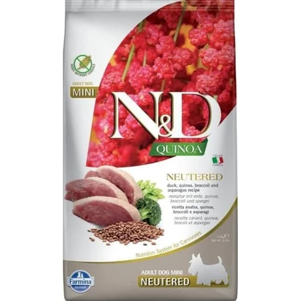 Farmina N&D Quinoa Anka och Broccoli Torrfoder för Hundar 2,5 kg