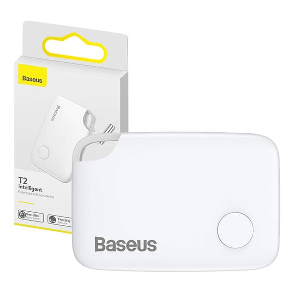 Baseus T2 Bluetooth-seurantalaite hihnalla (valkoinen)