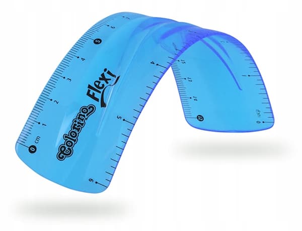 Geometrisk sæt: vinkelmåler, lineal og vinkelmåler. Fleksibelt, holdbart.