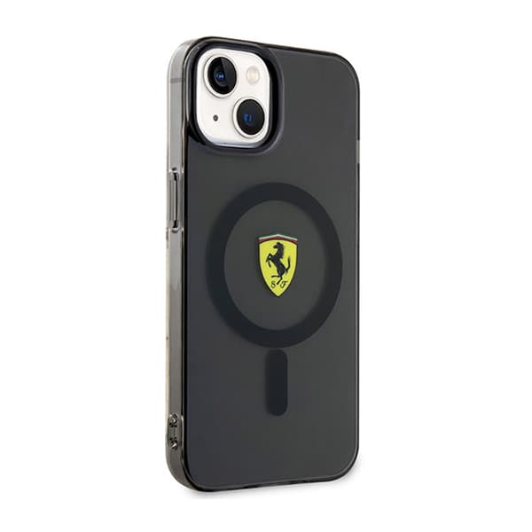 Ferrari Gennemsigtig MagSafe - iPhone 14 Plus Etui (Sort)