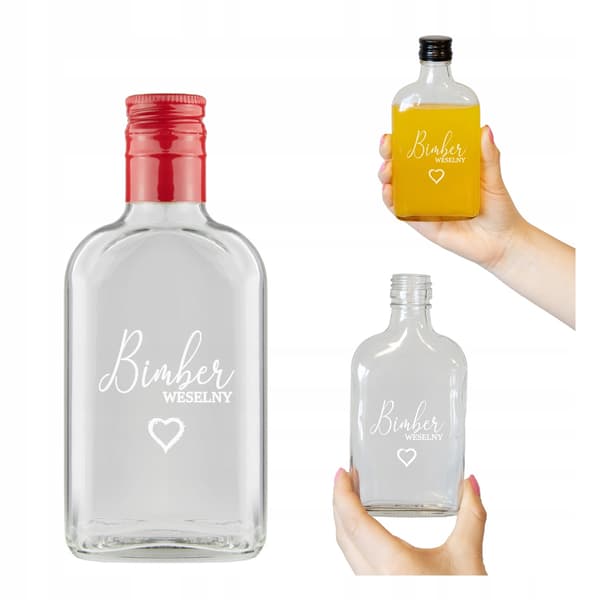 200ml pensel med tryck BRÖLLOP MÅNSKEN Bröllopspresent 0,2l