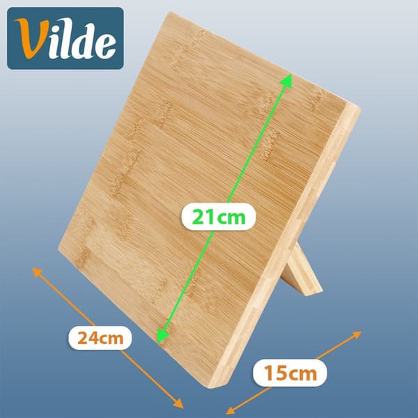 Bambus magnetisk knivholder 24x21 cm