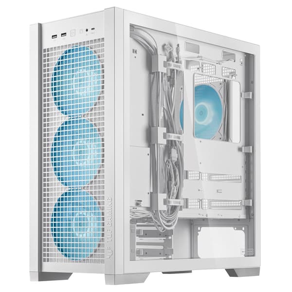 ASUS TUF GAMING GT302 TG ARGB vitt datorchassi