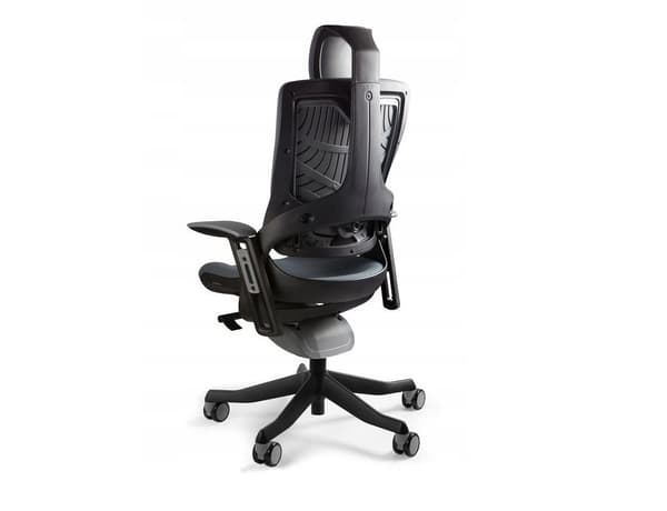 Wau 2 BL401 kontorstol, magenta/sort stof