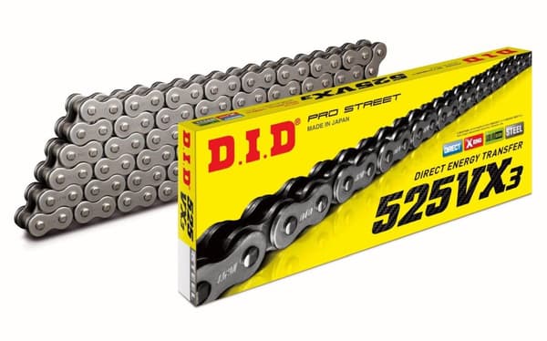 DID 525VX3-102 DRIVKEDJA (102 LÄNKAR) X-RING (ÖPPEN + RING)