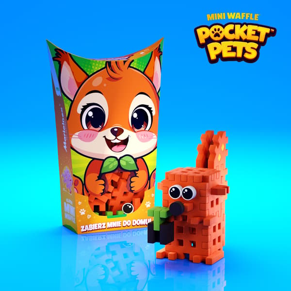 Marioinex Mini Waffle POCKET PETS - EGERN sæt