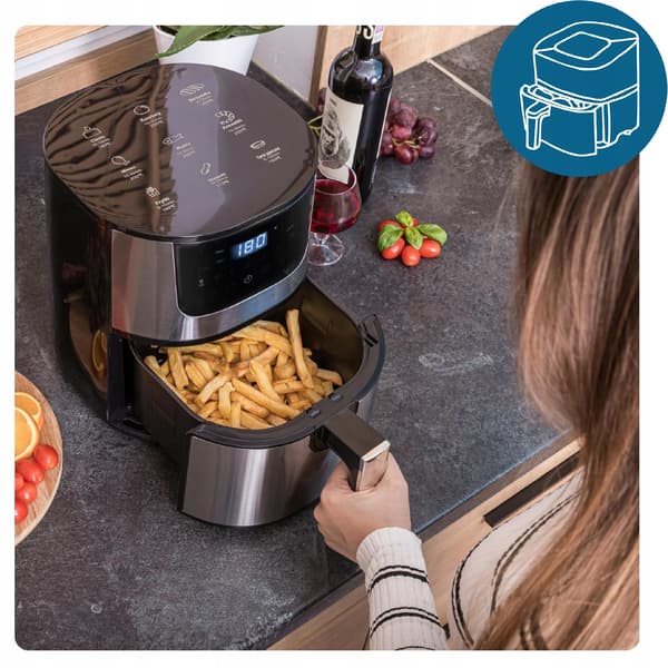Airfryer Touchpanel 7 Programmer 4,5L 1400W