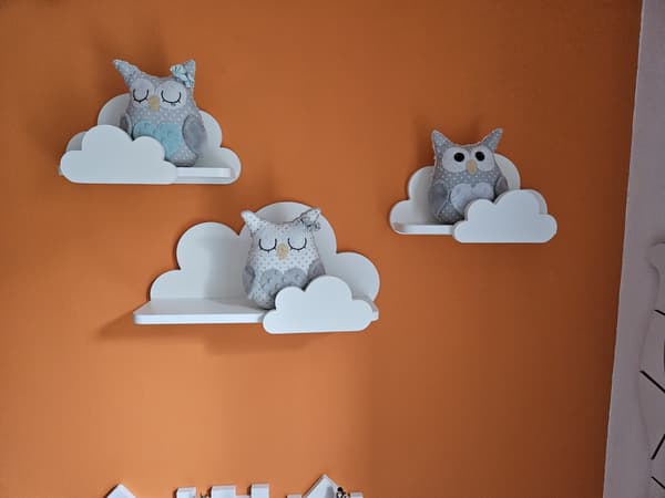 Cloud-hyllor, set om 3, MOLI-Prestige, rundade toppar
