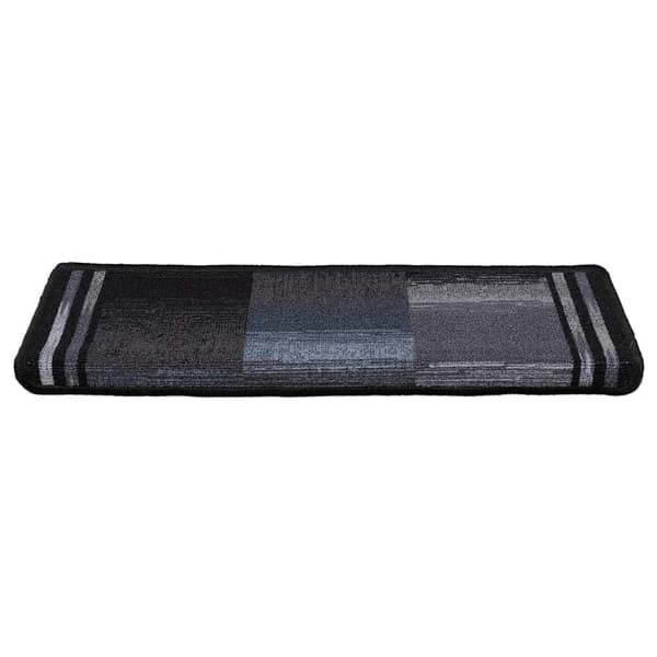 vidaXL selvklæbende trappetrin 5 stk., 65x21x4cm sort og grå