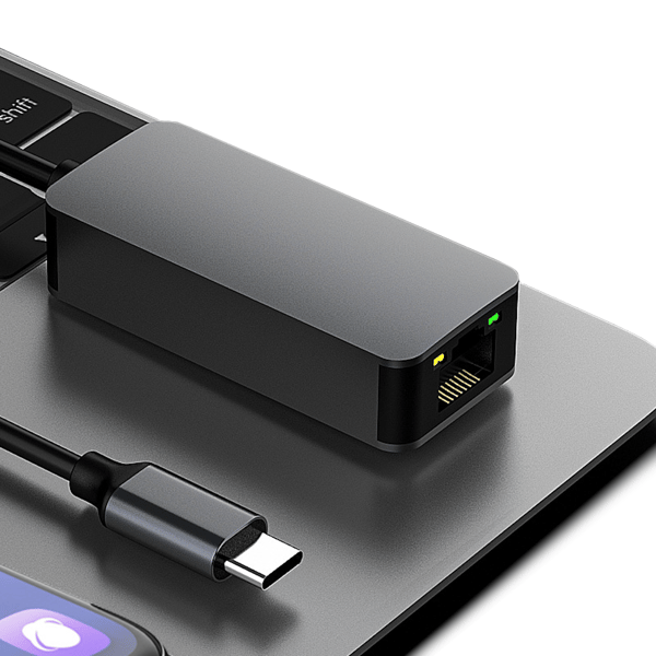 Nätverksadapter USB-C Ethernet Hub 2.5 Gbps