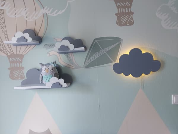 Cloud2 natlampe - batteridrevet LED